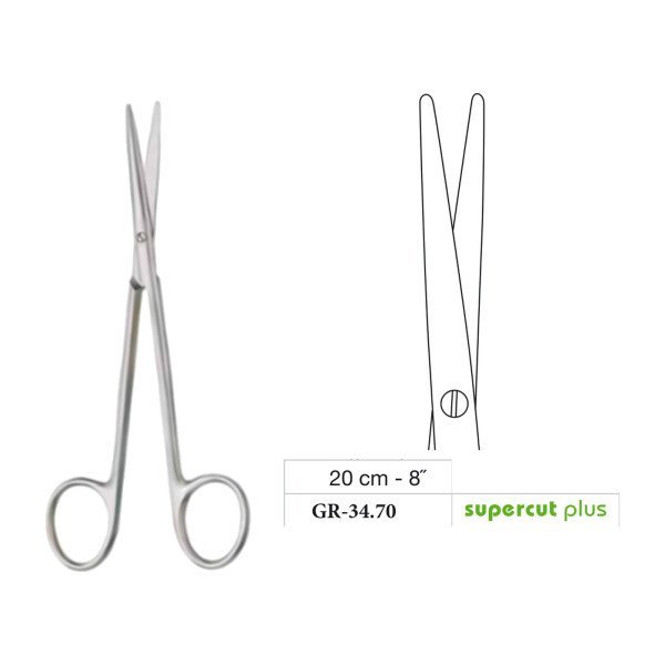 Metzenbaum-Slim Scissors, Straight, Supercut Plus, 20 cm - 8˝