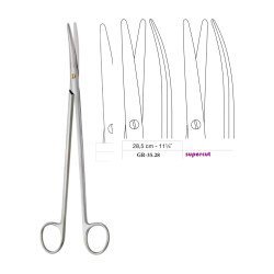 Metzenbaum-Slim Scissors, Curved, Supercut, 28.5 cm - 11-1/4˝