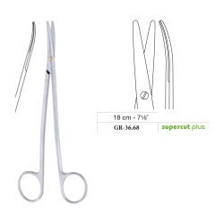 Metzenbaum S-Shape Scissors, Curved, Supercut Plus, 18 cm - 7-1/8˝ Metzenbaum S-Shape Scissors, Curved, Supercut Plus, 18 cm - 7-1/8˝