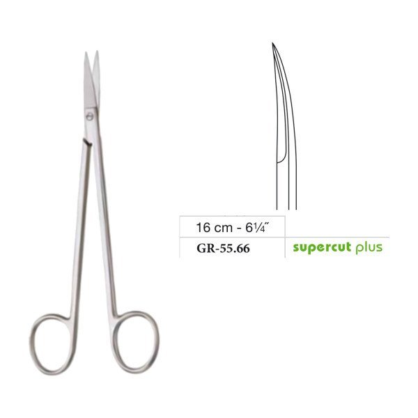 Kelly Scissors, Curved, Supercut Plus, 16 cm - 6-1/4˝