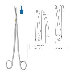 Gorney-Freeman Dissecting Scissors, Curved, Supercut, 17 cm - 6-3/4˝ Gorney-Freeman Dissecting Scissors, Curved, Supercut, 17 cm - 6-3/4˝