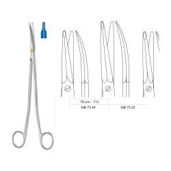 Gorney-Freeman Dissecting Scissors, Curved, Supercut, 19 cm - 7-1/2˝ Gorney-Freeman Dissecting Scissors, Curved, Supercut, 19 cm - 7-1/2˝