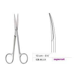Fox Scissors, Curved, Supercut, 13 cm - 5-1/8˝ Fox Scissors, Curved, Supercut, 13 cm - 5-1/8˝