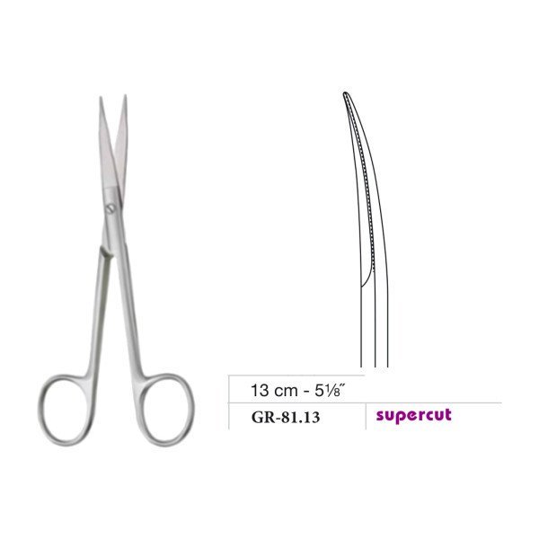 Fox Scissors, Curved, Supercut, 13 cm - 5-1/8˝