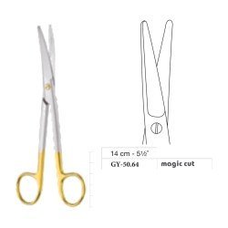 Mayo Operating Scissors, Straight, Magic Cut, 14 cm - 5-1/2˝ Mayo Operating Scissors, Straight, Magic Cut, 14 cm - 5-1/2˝