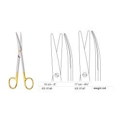 Mayo-Stille Scissors, Curved, Magic Cut, 15 cm - 6˝ Mayo-Stille Scissors, Curved, Magic Cut, 15 cm - 6˝