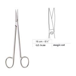 Kelly Scissors, Straight, Magic Cut, 16 cm - 6-1/4˝ Kelly Scissors, Straight, Magic Cut, 16 cm - 6-1/4˝