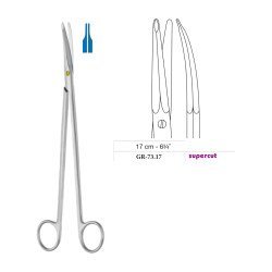 Gorney Dissecting Scissors, Curved, Supercut, 17 cm - 6-3/4˝ Gorney Dissecting Scissors, Curved, Supercut, 17 cm - 6-3/4˝