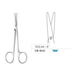 Knapp Scissors, Straight, Tungsten Carbide, 12.5 cm - 5˝