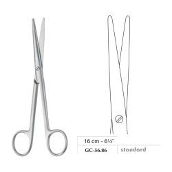 Mayo-Lexer Scissors, Straight, Standard, 16 cm - 6-1/4˝ Mayo-Lexer Scissors, Straight, Standard, 16 cm - 6-1/4˝