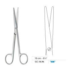 Mayo-Lexer Scissors, Straight, Tungsten Carbide, 16 cm - 6-1/4˝ Mayo-Lexer Scissors, Straight, Tungsten Carbide, 16 cm - 6-1/4˝