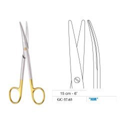 Mayo-Stille Scissors, Curved, Tungsten Carbide, 15 cm - 6˝ Mayo-Stille Scissors, Curved, Tungsten Carbide, 15 cm - 6˝