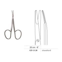 Ragnell-Kilner Scissors, Curved, Standard, 20 cm - 8˝