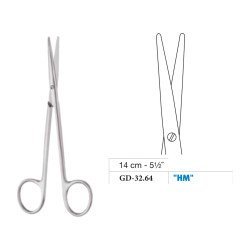 Metzenbaum Scissors, Straight, Tungsten Carbide, 14 cm - 5-1/2˝ Metzenbaum Scissors, Straight, Tungsten Carbide, 14 cm - 5-1/2˝