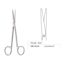 Metzenbaum-Slim Scissors, Straight, Standard, 14 cm - 5-1/2˝ Metzenbaum-Slim Scissors, Straight, Standard, 14 cm - 5-1/2˝