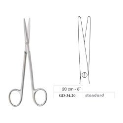 Metzenbaum-Slim Scissors, Straight, Standard, 20 cm - 8˝ Metzenbaum-Slim Scissors, Straight, Standard, 20 cm - 8˝