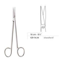 Kelly Scissors, Straight, Standard, 16 cm - 6-1/4˝