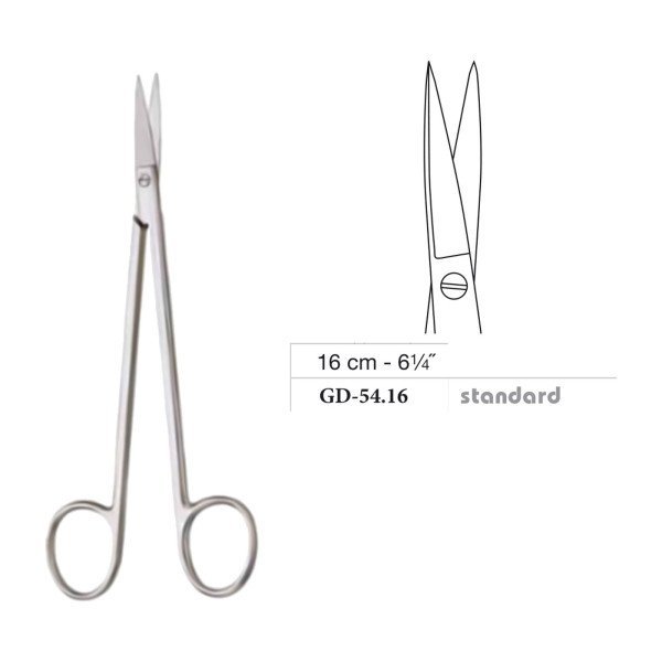 Kelly Scissors, Straight, Standard, 16 cm - 6-1/4˝