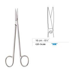 Kelly Scissors, Straight, Tungsten Carbide, 16 cm - 6-1/4˝