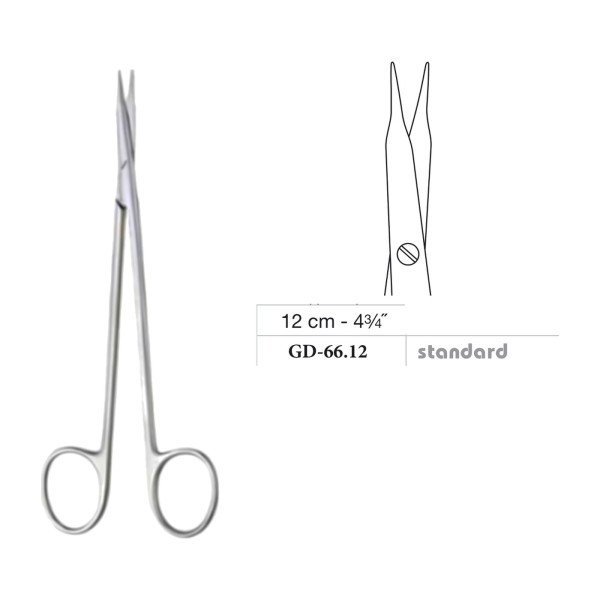 Reynolds (Jameson) Scissors, Straight, Standard, 12 cm - 4-3/4˝