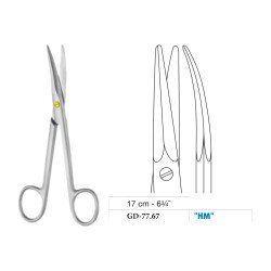 Kaye Scissors, Curved, Tungsten Carbide, 17 cm - 6-3/4˝ Kaye Scissors, Curved, Tungsten Carbide, 17 cm - 6-3/4˝