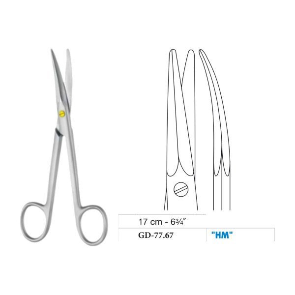 Kaye Scissors, Curved, Tungsten Carbide, 17 cm - 6-3/4˝ Kaye Scissors, Curved, Tungsten Carbide, 17 cm - 6-3/4˝