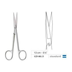 Fox Scissors, Serrated, Straight, Standard, 13 cm - 5-1/8˝ Fox Scissors, Serrated, Straight, Standard, 13 cm - 5-1/8˝