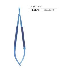 Micro Scissors, Round Handle, Titanium, Curved, 21 cm - 8-1/4˝