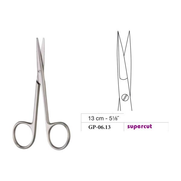 Delicate Scissors, Sharp/Sharp, Straight, Supercut, 13 cm - 5-1/8˝