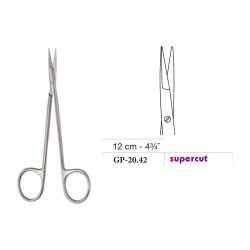 Knapp Scissors, Straight, Supercut, 12 cm - 4-3/4˝ Knapp Scissors, Straight, Supercut, 12 cm - 4-3/4˝