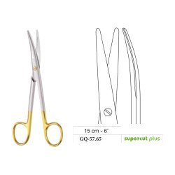 Mayo-Stille Scissors, Curved, Supercut Plus, 15 cm - 6˝