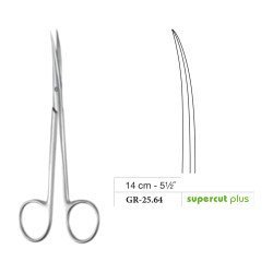Metzenbaum Slim Scissors, Curved, Supercut Plus, 14 cm - 5-1/2˝