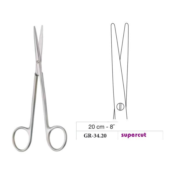 Metzenbaum-Slim Scissors, Straight, Supercut, 20 cm - 8˝