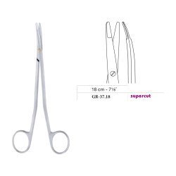 Metzenbaum-Freeman Scissors, Curved, Supercut, 18 cm - 7-1/8˝ Metzenbaum-Freeman Scissors, Curved, Supercut, 18 cm - 7-1/8˝