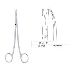 Metzenbaum-Freeman Scissors, Curved, Supercut, 20 cm - 8˝ Metzenbaum-Freeman Scissors, Curved, Supercut, 20 cm - 8˝