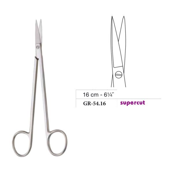 Kelly Scissors, Straight, Supercut, 16 cm - 6-1/4˝