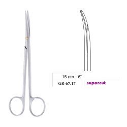 Reynolds (Jameson) Scissors, Curved, Supercut, 15 cm - 6˝