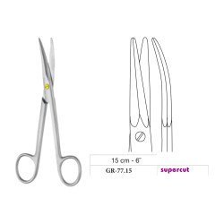Kaye Scissors, Curved, Supercut, 15 cm - 6˝ Kaye Scissors, Curved, Supercut, 15 cm - 6˝