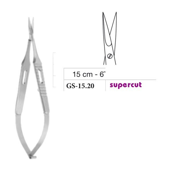 Micro Vannas Scissors, Straight, Supercut, 15 cm - 6˝ Micro Vannas Scissors, Straight, Supercut, 15 cm - 6˝