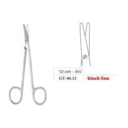 Metzenbaum Baby Scissors, Straight, Black Line, 12 cm - 4-3/4˝ Metzenbaum Baby Scissors, Straight, Black Line, 12 cm - 4-3/4˝
