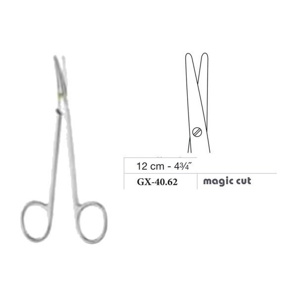 Metzenbaum Baby Scissors, Straight, Magic Cut, 12 cm - 4-3/4˝ Metzenbaum Baby Scissors, Straight, Magic Cut, 12 cm - 4-3/4˝