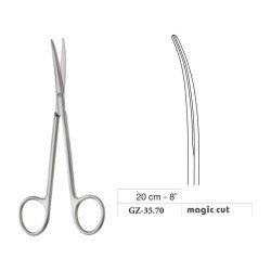 Metzenbaum-Slim Scissors, Curved, Magic Cut, 20 cm - 8˝