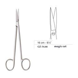 Kelly Scissors, Straight, Magic Cut, 16 cm - 6-1/4˝ Kelly Scissors, Straight, Magic Cut, 16 cm - 6-1/4˝