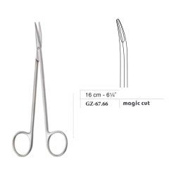 Reynolds (Jameson) Scissors, Curved, Magic Cut, 16 cm - 6-1/4˝