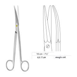 Kaye Scissors, Curved, Magic Cut, 19 cm - 7-1/2˝