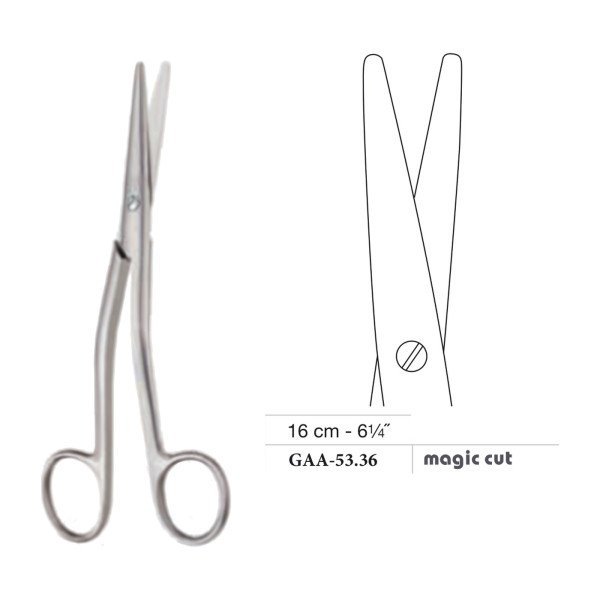 Cottle Dorsal Scissors, Angular, 16 cm - 6-1/4˝ Cottle Dorsal Scissors, Angular, 16 cm - 6-1/4˝