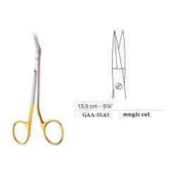 Gunta Nasal Scissors, Curved, Magic Cut, 13.5 cm - 5-3/8˝