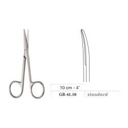 Lexer Baby Scissors, Curved, Standard, 10 cm - 4˝ Lexer Baby Scissors, Curved, Standard, 10 cm - 4˝