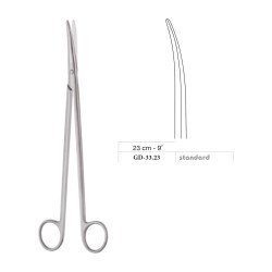Metzenbaum-Nelson Scissors, Curved, Standard, 23 cm - 9˝