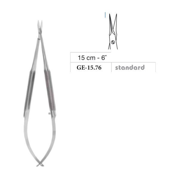 Micro Dissecting Scissors, Straight, 15 cm - 6˝